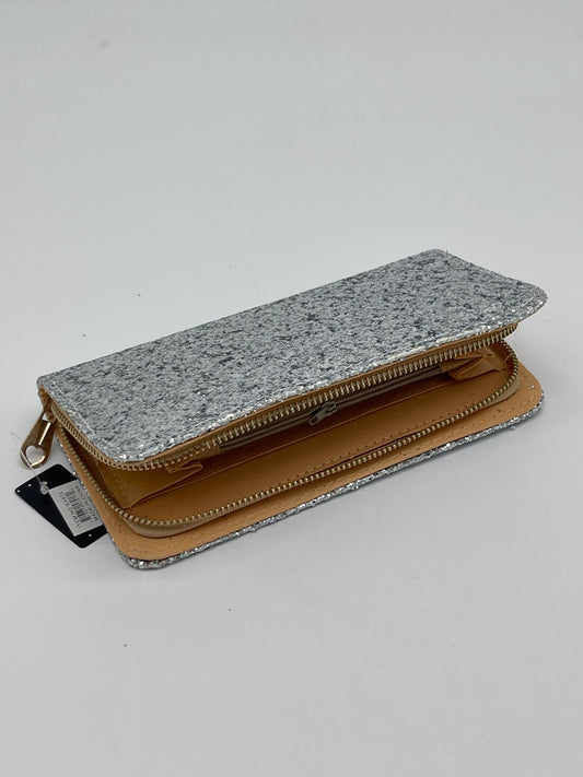 Wallet | Silver Sparkle Glitter Single Zip