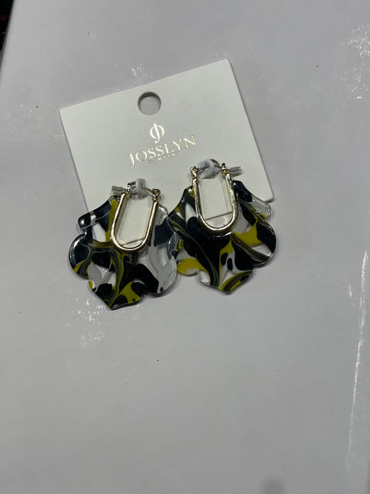 Jewelry | Earrings Acrylic Black