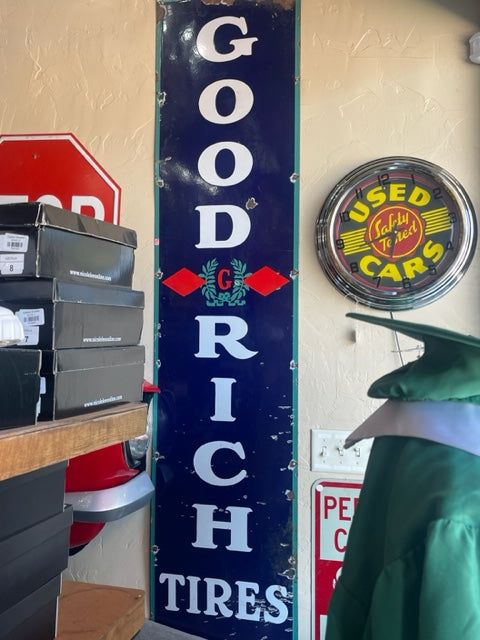 Collectibles | Good Rich Tires Vintage Metal Sign