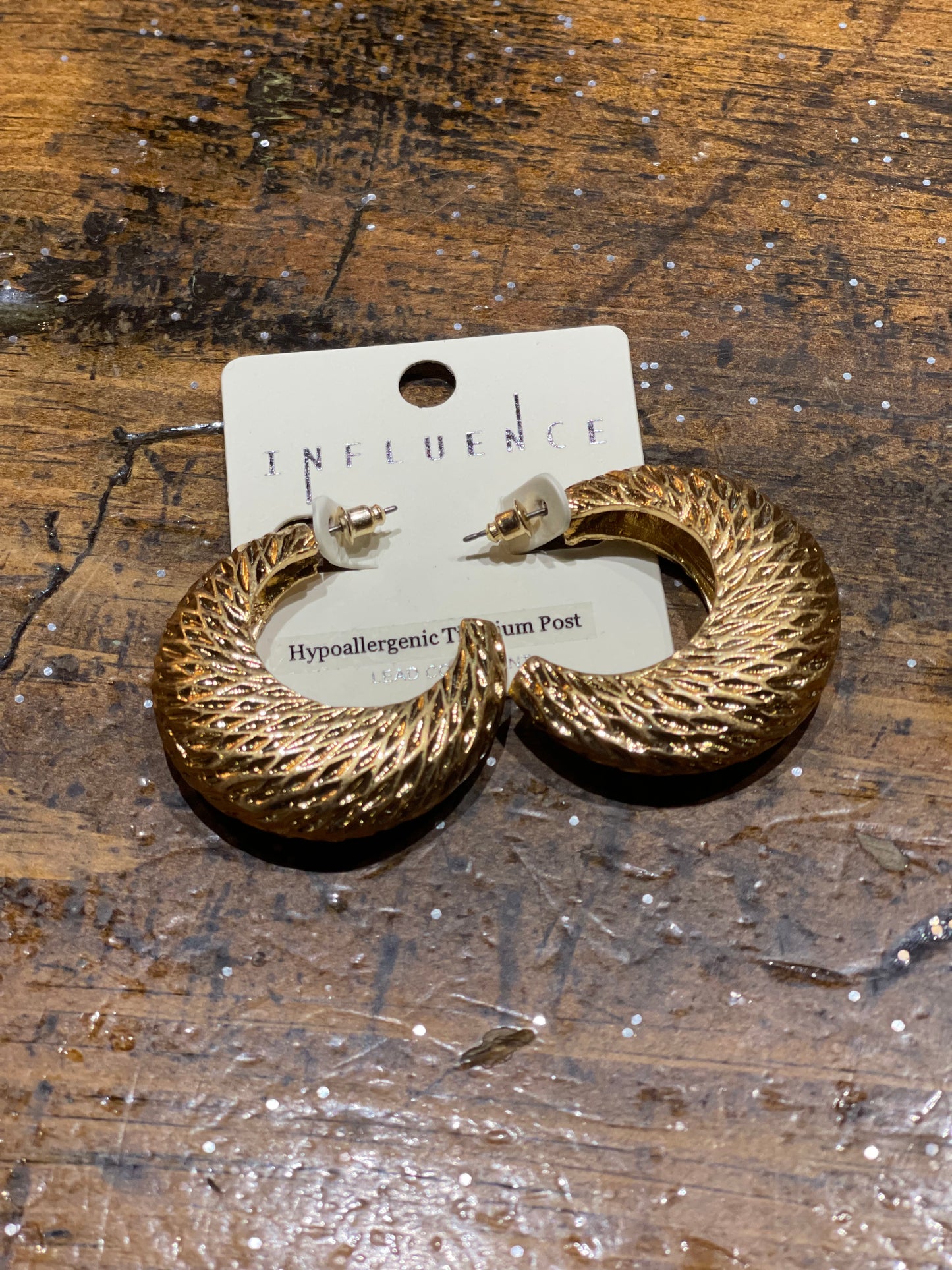 Jewelry | Earrings Titanium Post Gold