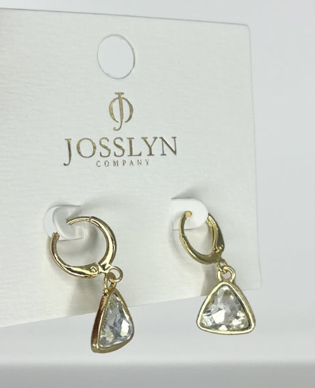 Jewelry | Earrings Triangle Drop Mini Hoop