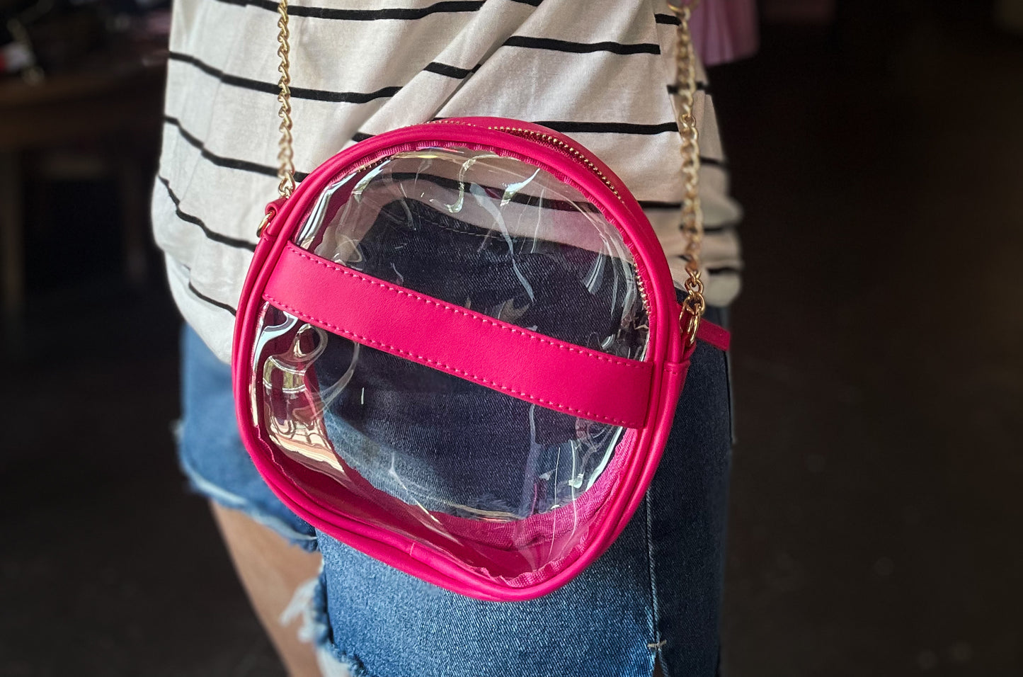 Handbags | Circle Clear Crossbody Bag