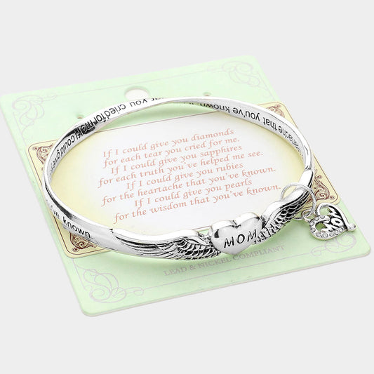 Jewelry | Bracelet Mom Heart Charm