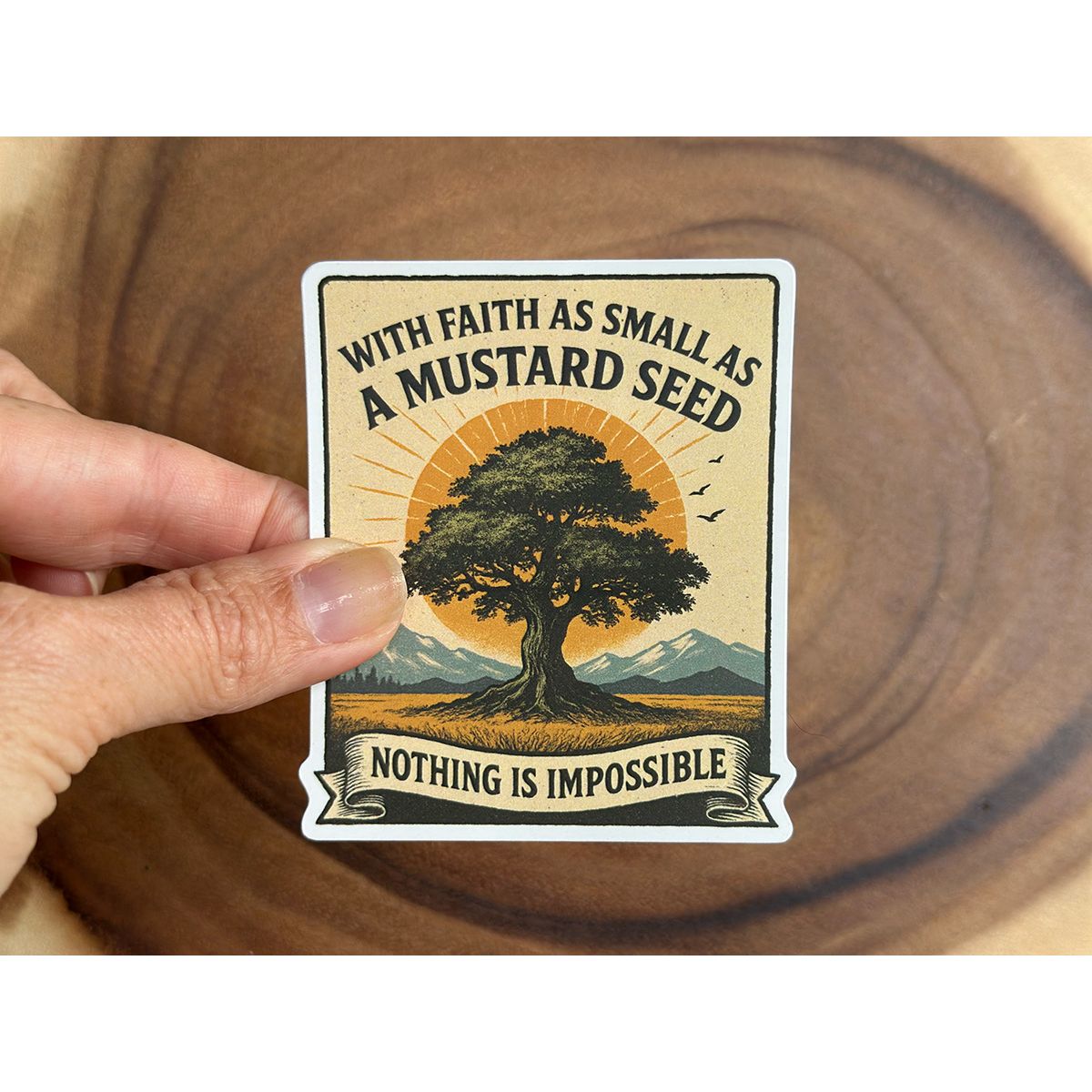Mustard Seed Faith Sticker