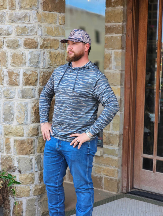 Men’s | Burlebo Hoodie Tiger Striped Performance