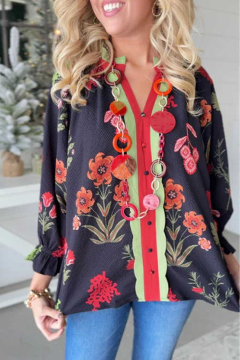 Tops | Plus Size Black Mix