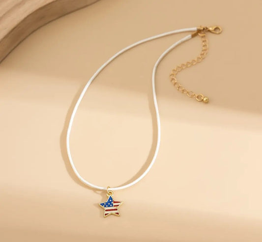 Necklace - Patriotic Star Charm
