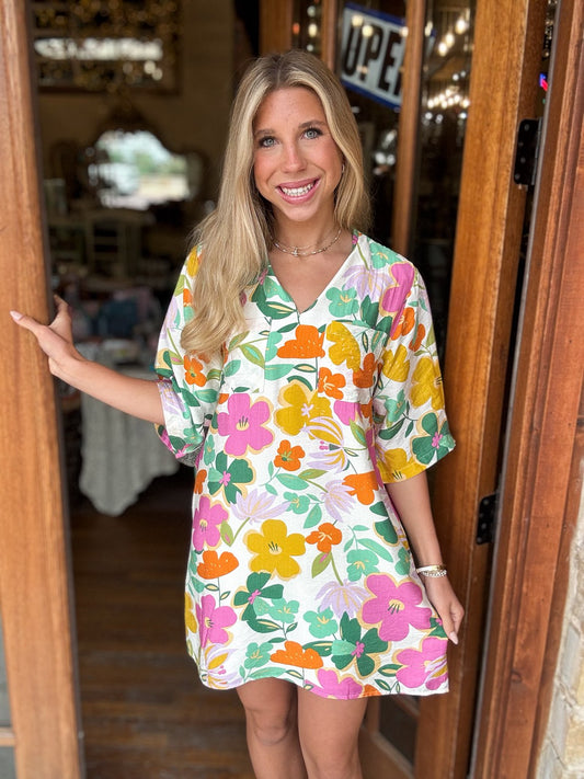 Jodifl Retro Bloom Collared Dress