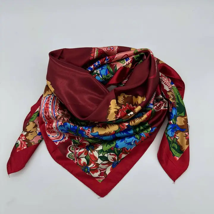 Accessories | Wild Rag Bold Red Floral Paisley