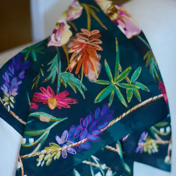 Accessories | Wild Rag Scarf Vivid Wildflowers Western Cowgirl Silk Wild Rag Scarf