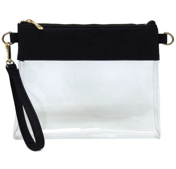 Bags | Black Clear Game Day Crossbody
