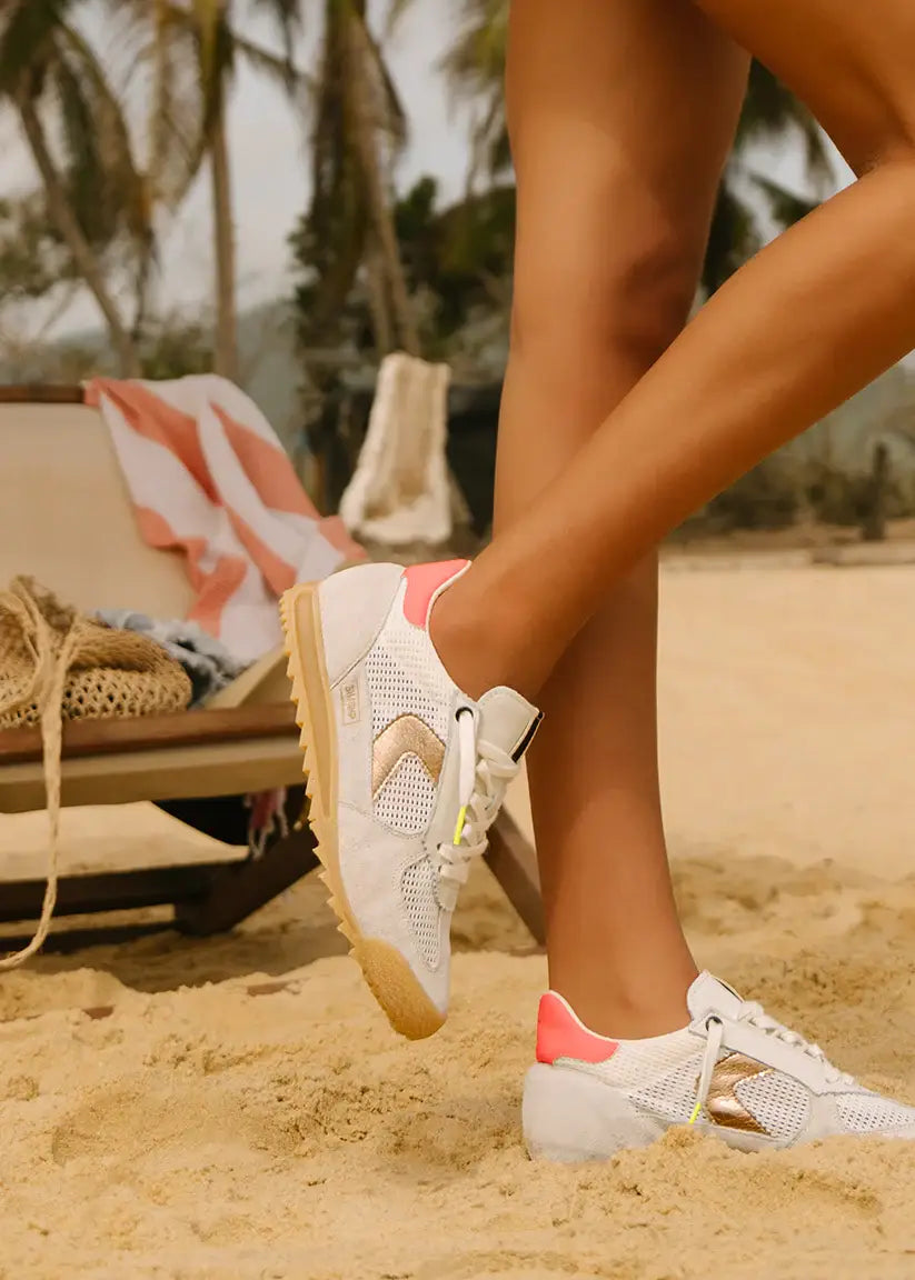 Neon Pop Retro Sneakers