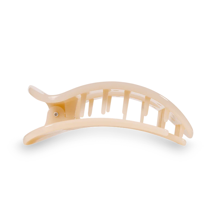Teleties | Flat Round Medium Almond Beige Hair Clip