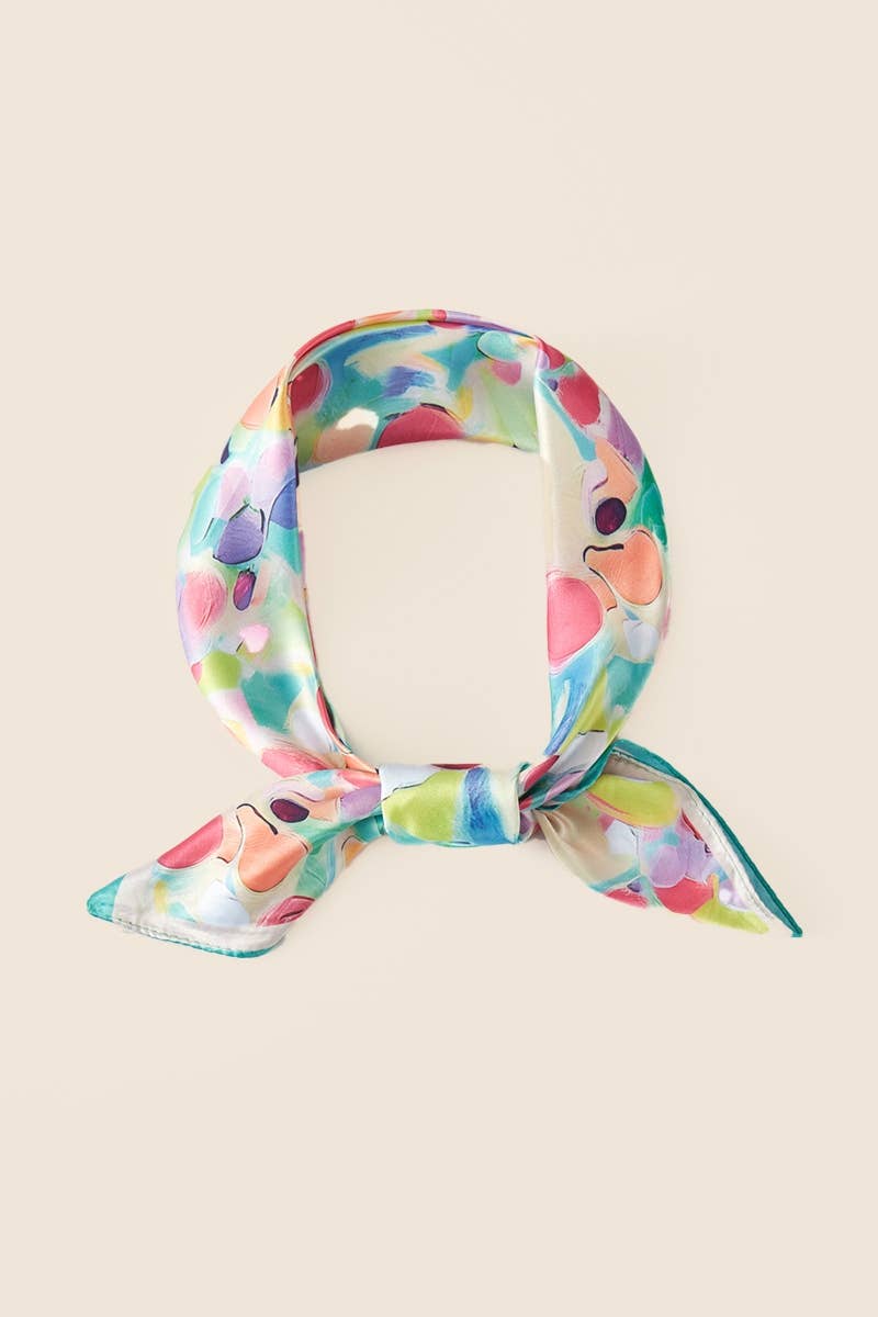 Accessories | Scarf Bandana Vibrant Abstract Pattern Print