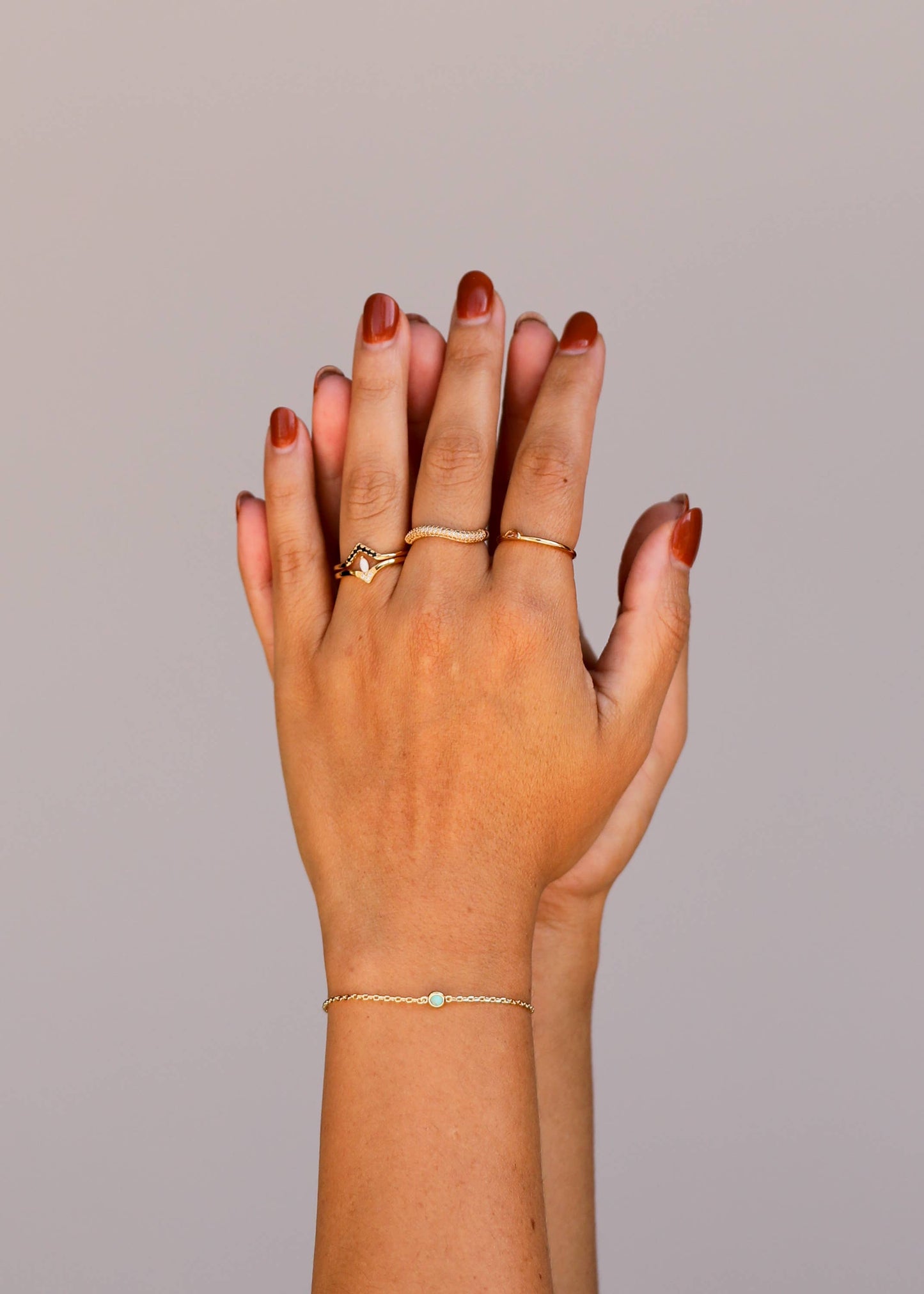 Jewelry | Bracelet Round Solitaire Turquoise Gemstone 18k Gold Plated