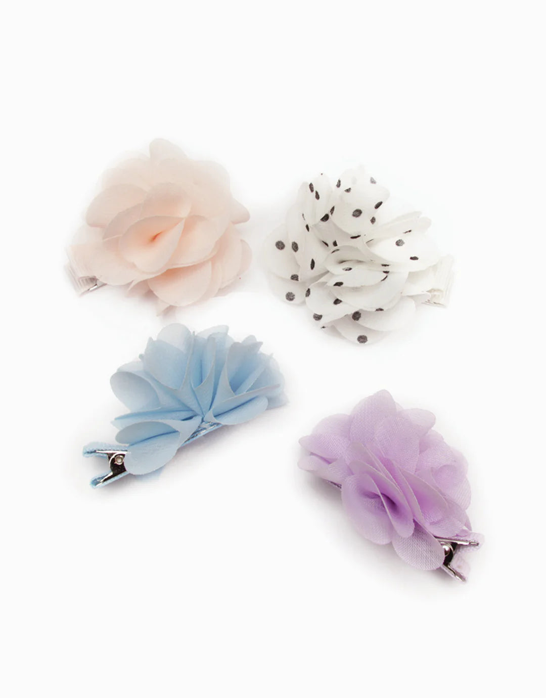 Girls Hair Bow Clips (set of 4)
