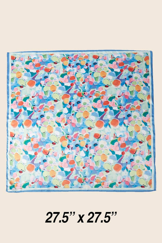 Accessories | Scarf Bandana Vibrant Abstract Pattern Print