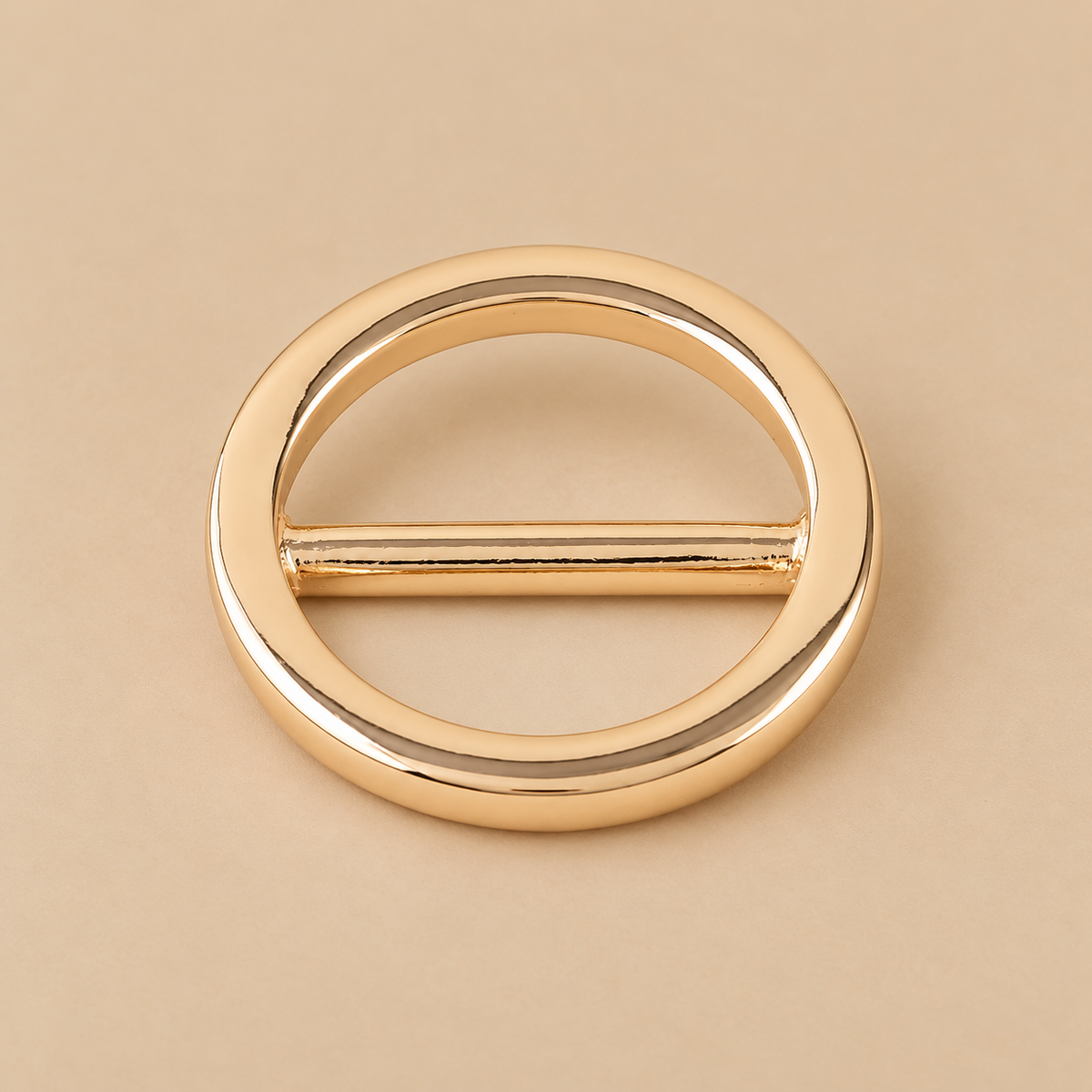 Scarf Ring - Gold Geometric Cut