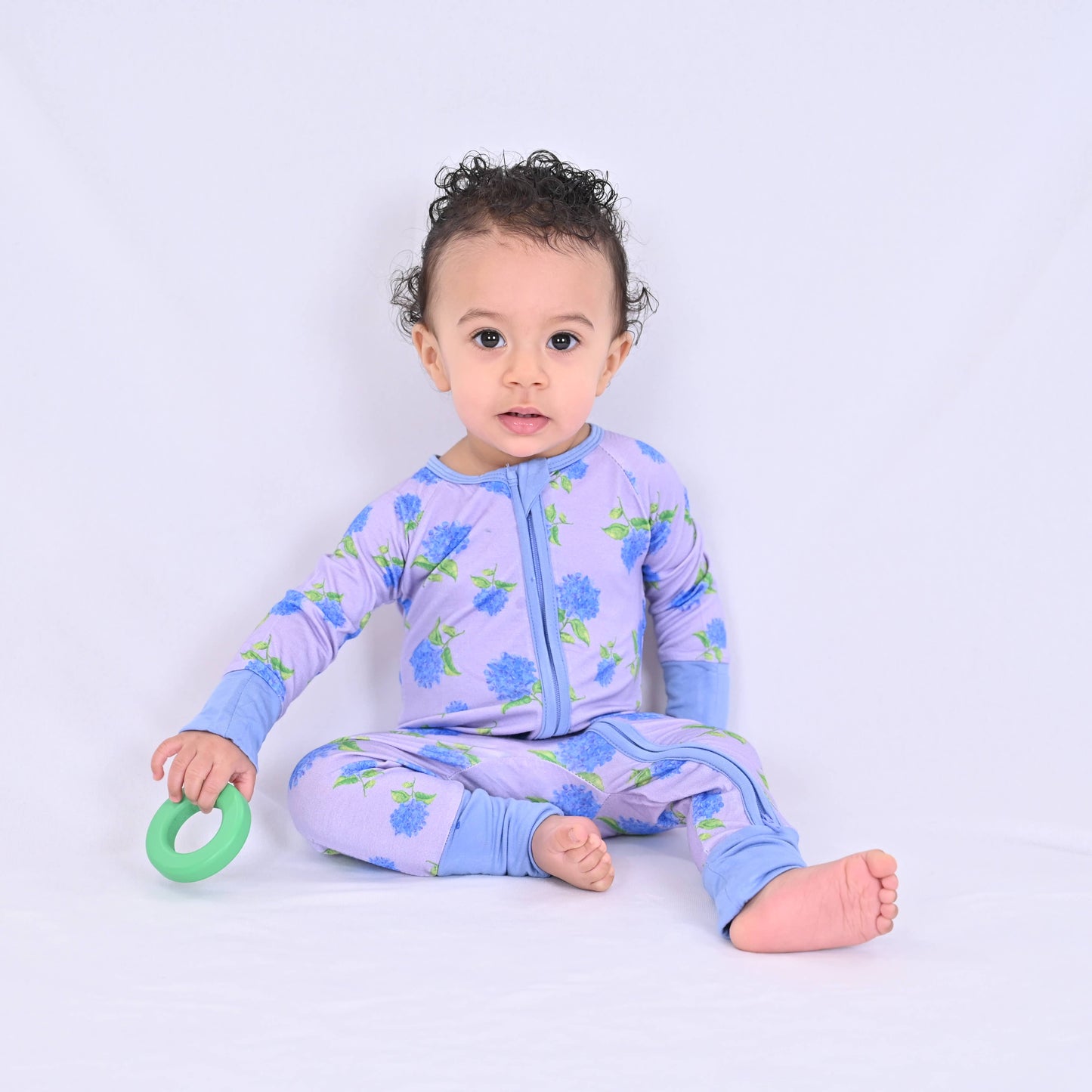 Girls | You Had Me At Hydrangea Baby Bamboo Pajamas