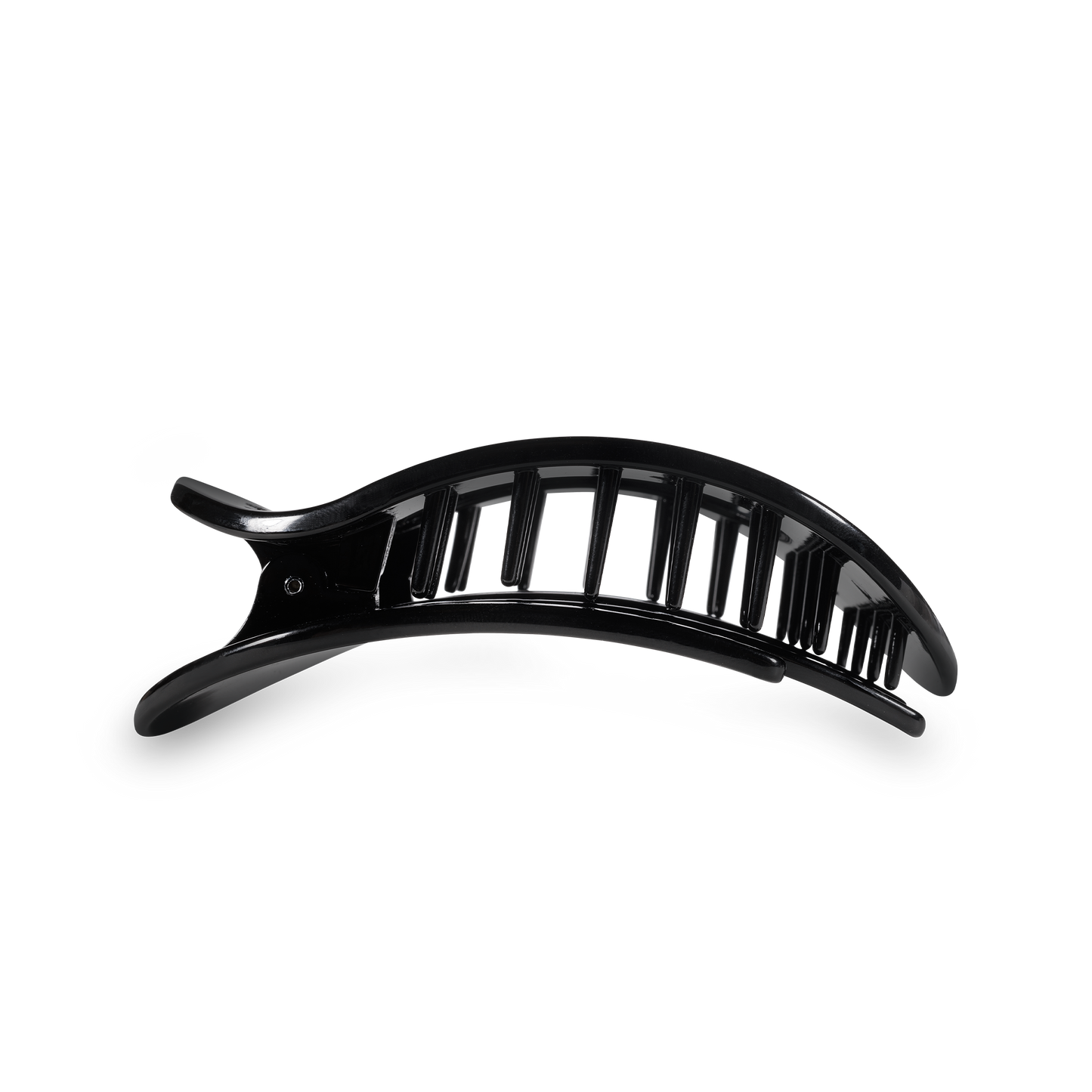 Teleties | Round Flat Medium Jet Black Hair Clip