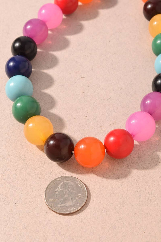 Necklace - Winter Mint Multi Beaded