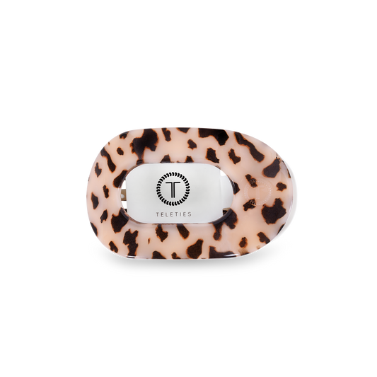 Round Flat Hair Clip | Small | Blonde Tortoise