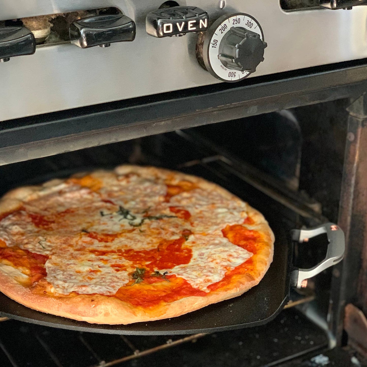 Home and Garden | Outset Cast Iron Pizza Iron, Preseasoned, 20. 5" x 15"