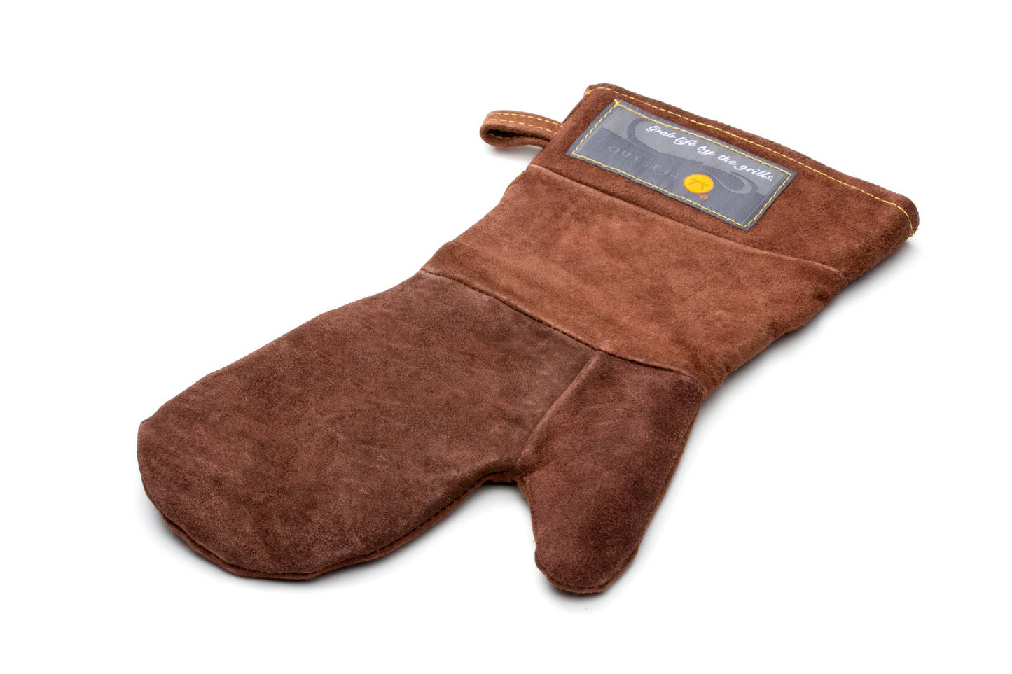 Home and Garden | Outset Grill Mitt Brown Leather, 8.5” x 15”