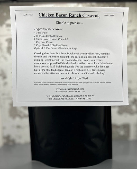 Chicken Bacon Ranch Casserole