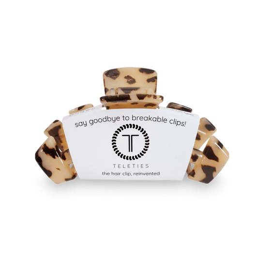Teleties Hair Clip - Classic Medium Blonde Tortoise