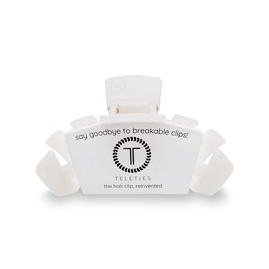 Teleties Hair Clip - Classic Small Coconut White