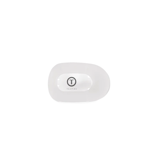 Teleties Hair Clip - Flat Round Tiny Coconut White