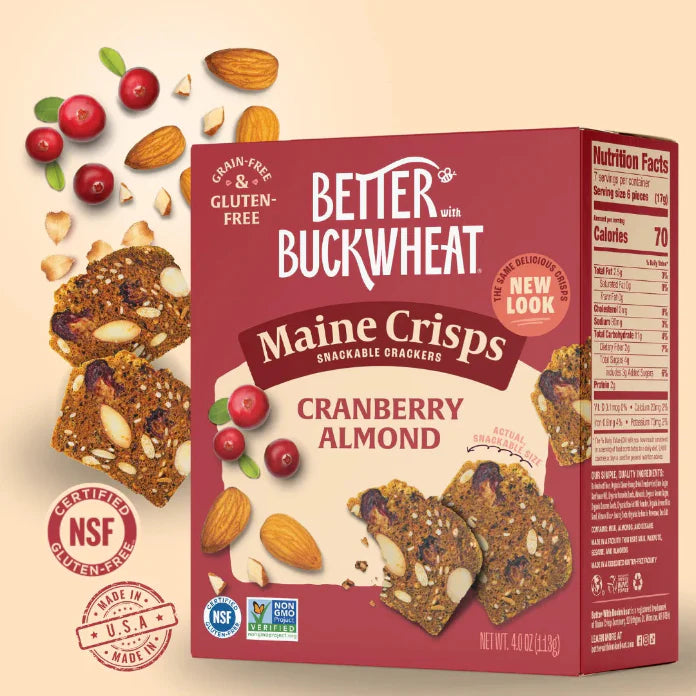 Crackers - Maine Crisps Cranberry Almond