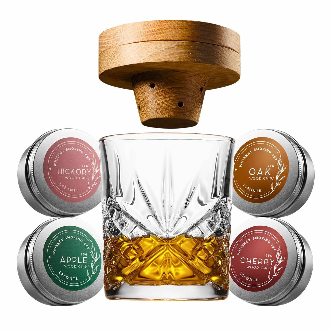 Whiskey Smoker Set - Crystal 6 Piece