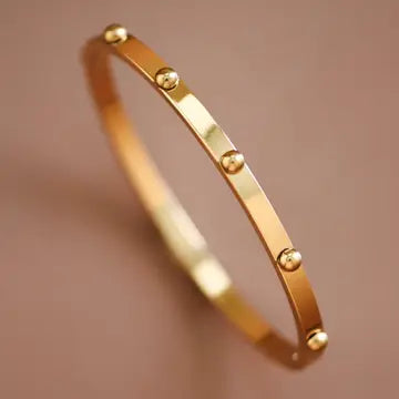 Bracelet - Gold PVD Plated Steel Bangle
