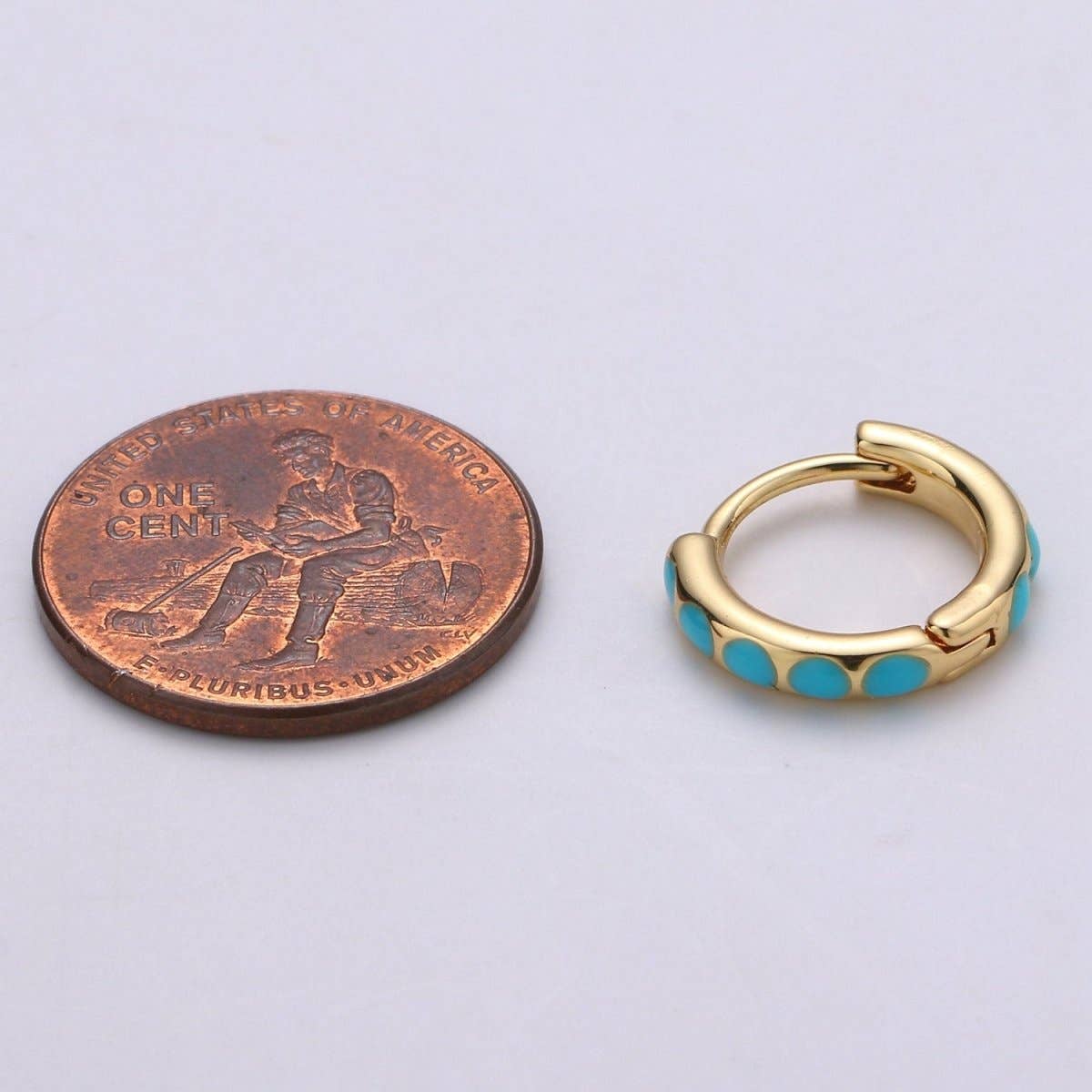 Jewelry | Turquoise Hugggie Hoop