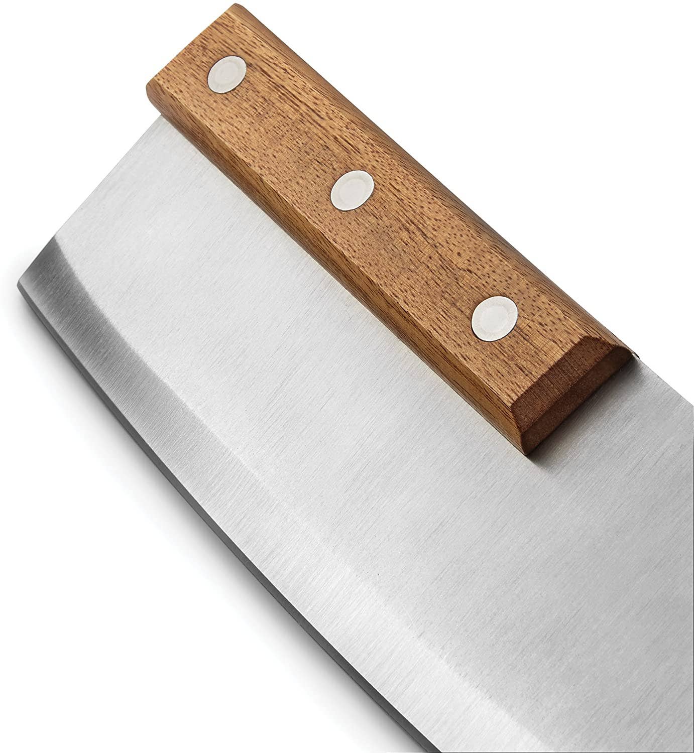 Housewares | Outset Pizza Cutter, Acacia Wood, Stainless Steel, 13" Blade