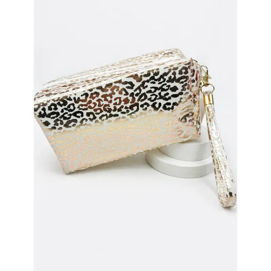 Beauty | Cosmetic Bag Water Proof Ivory Leopard Pattern
