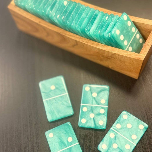 Games | Aqua Luxe Domino Set