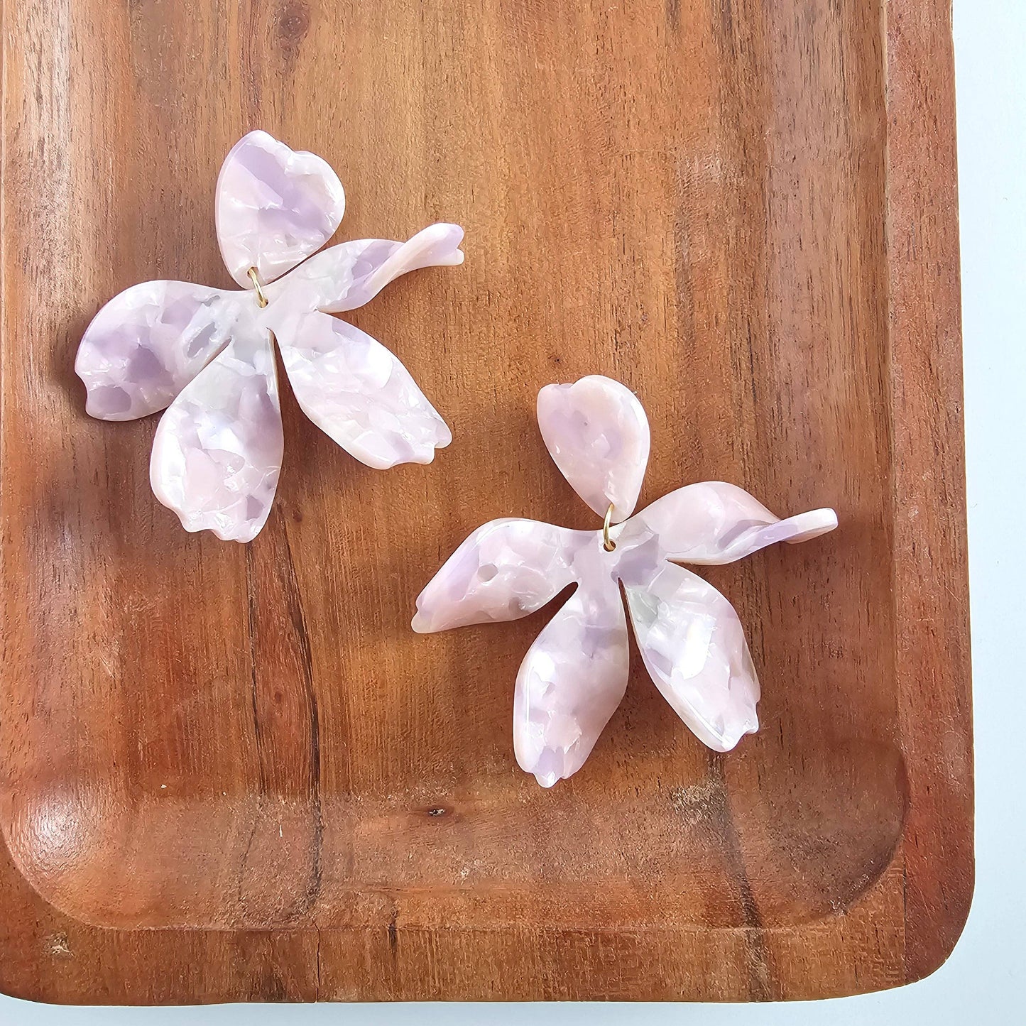 Jewelry | Earrings Acrylic Floral Hypoallergenic Post