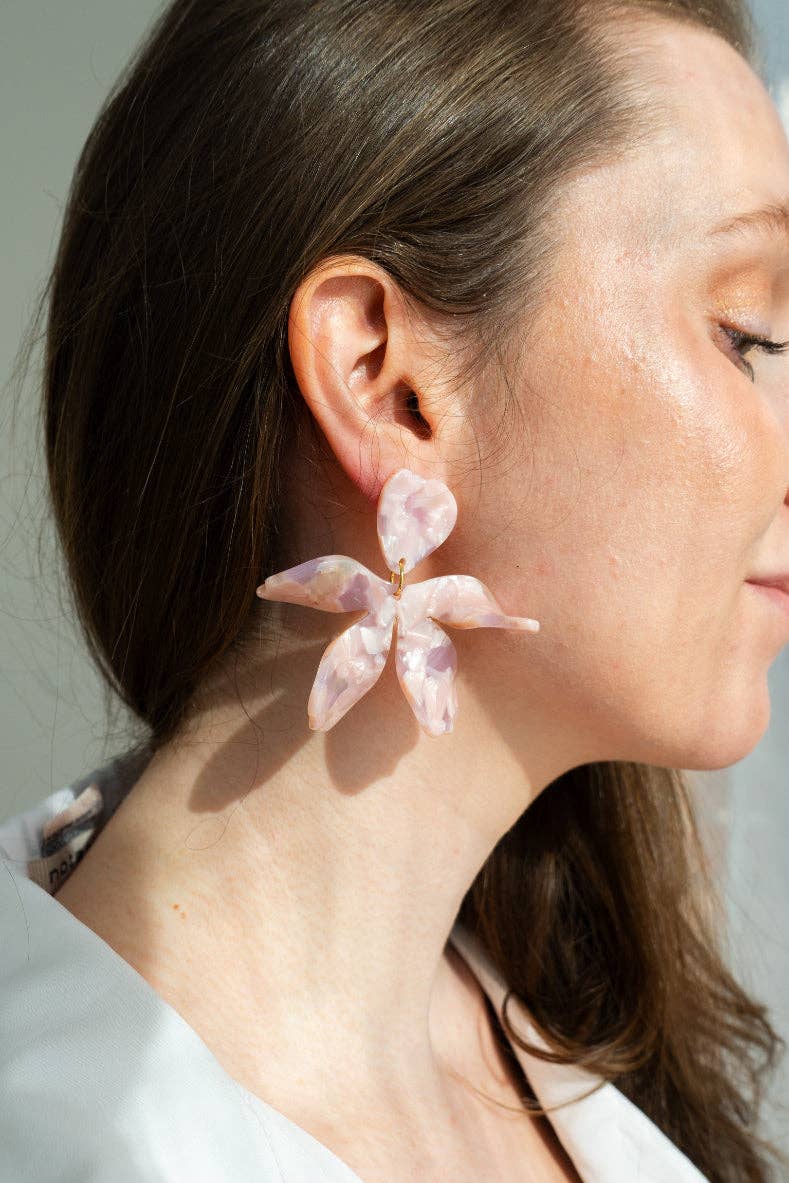 Jewelry | Earrings Acrylic Floral Hypoallergenic Post