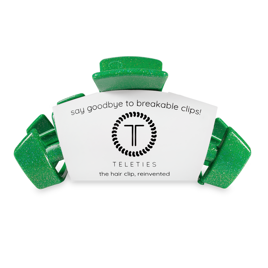 Teleties | Classic Large Shamrock Shimmer Hair Clip