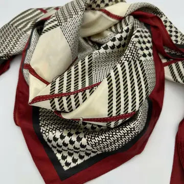 Accessories | Wild Rag Burgundy & Ivory Plaid