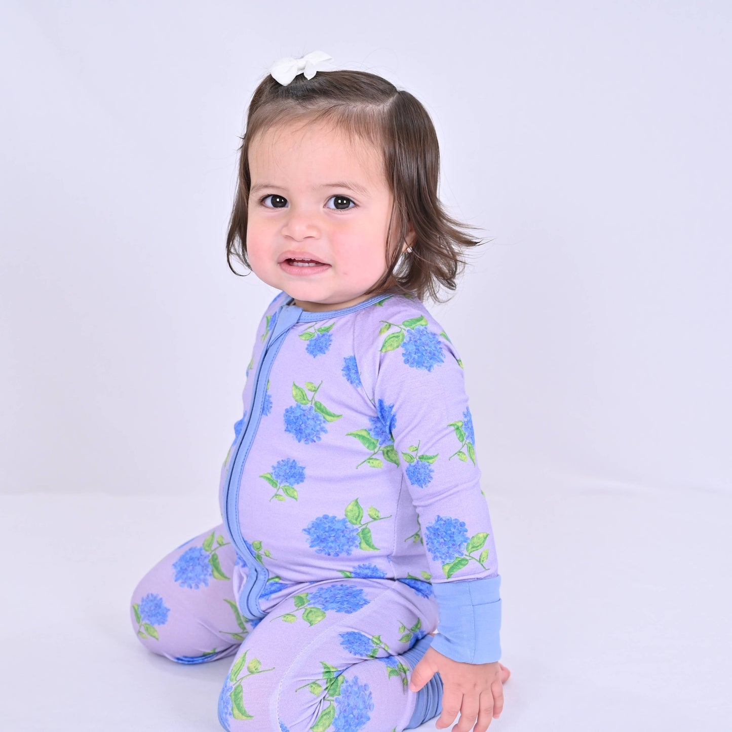 Girls | You Had Me At Hydrangea Baby Bamboo Pajamas