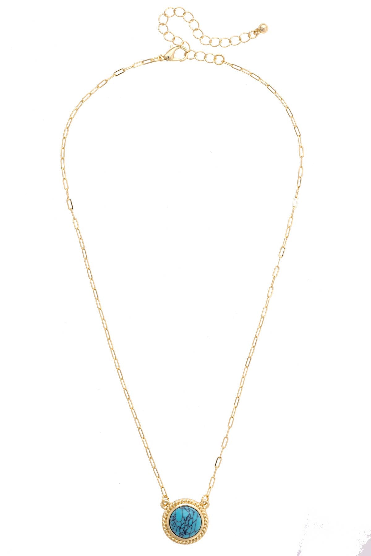 Casey Turquoise Cabochon Necklace