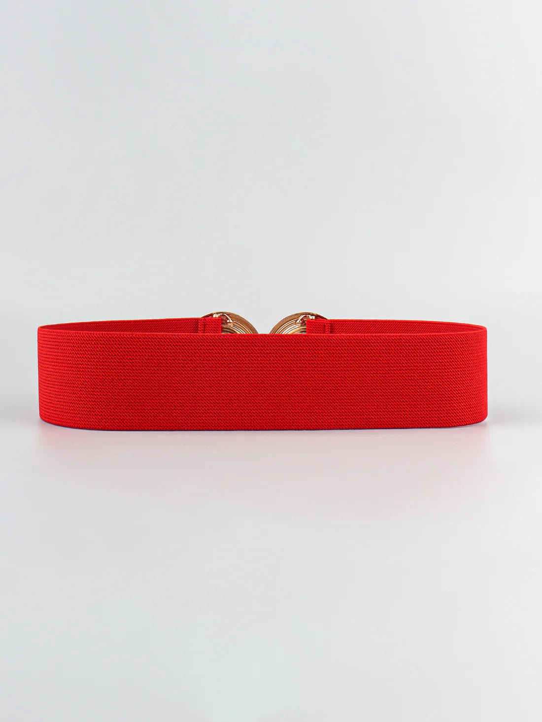 Accessories | Belt Red Geometric Buckle Elastic WIde