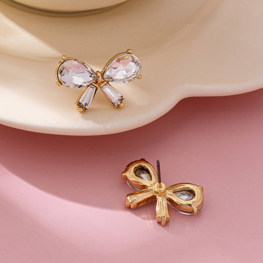 Earrings - Crystal Bow Stud