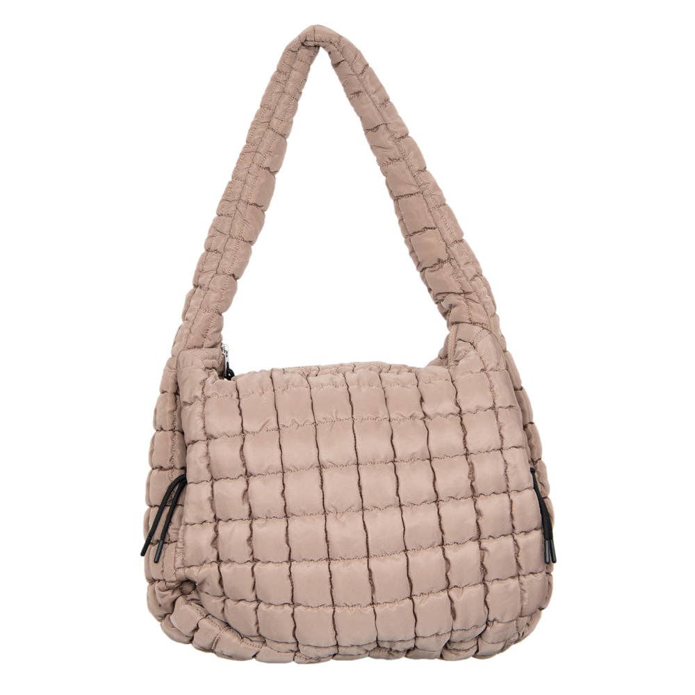 Handbag | Hobo Tote Tan Oversized Quilted Hobo