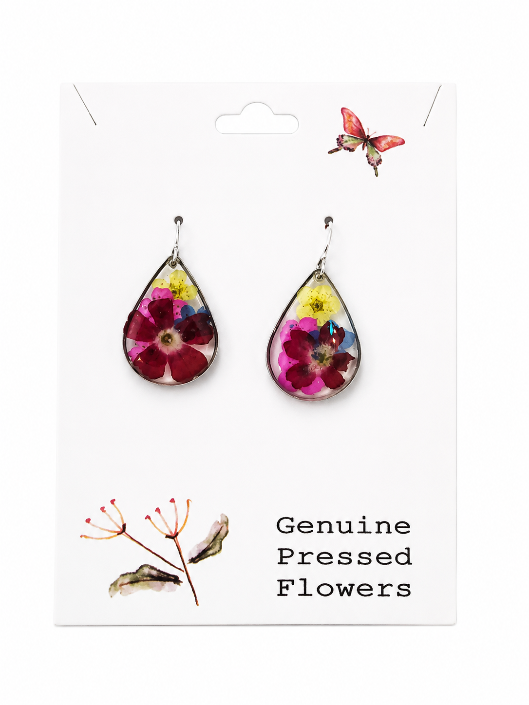 Earrings - Dried Flower Cottage Floral