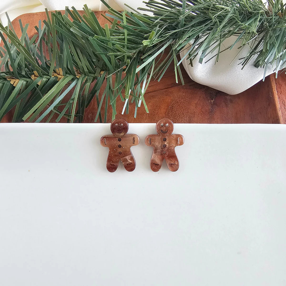 Earrings Gingerbread Studs